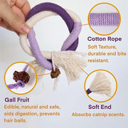 🧶 Natural Cotton Rope Chew Toy for Cats