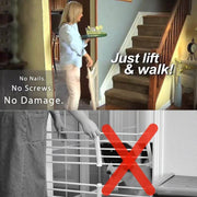 🚪 Portable Safety Gate for Kids & Pets — No Drill Mesh Door Guard