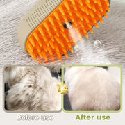 🌫️ 3-in-1 Pet Steam Brush — Nano Mist Grooming, Deshedding & Massage for Cats & Dogs