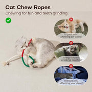 🧶 Natural Cotton Rope Chew Toy for Cats
