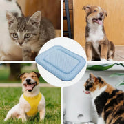 ❄️ Pet Cooling Mat — Ice Silk & PP Cotton, Non-Slip, Machine Washable (4 Sizes)