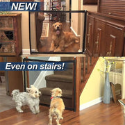 🚪 Portable Safety Gate for Kids & Pets — No Drill Mesh Door Guard