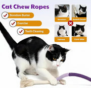 🧶 Natural Cotton Rope Chew Toy for Cats