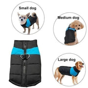 🐾 Winter Waterproof Dog Vest — Fleece-Lined, Zipper & Built-in Harness (S–7XL)