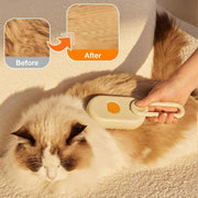 🌫️ 3-in-1 Pet Steam Brush — Nano Mist Grooming, Deshedding & Massage for Cats & Dogs