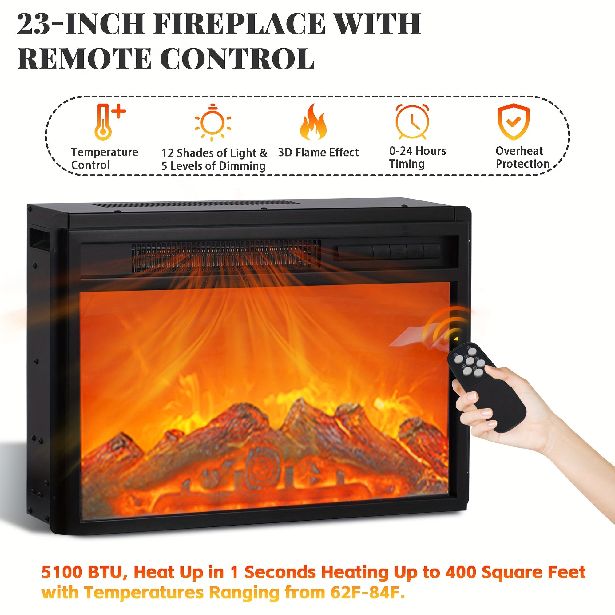 Fireplace TV Stand for TVs Up to 70\