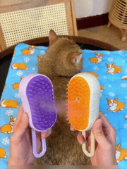 🌫️ 3-in-1 Pet Steam Brush — Nano Mist Grooming, Deshedding & Massage for Cats & Dogs