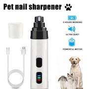 🐾 Silent Pro Pet Nail Grinder — Quiet USB Rechargeable, 3 Ports, 6-Hour Battery