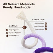 🧶 Natural Cotton Rope Chew Toy for Cats