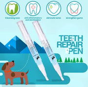 🦷 Pet Teeth Repair Pen Kit — 2-Step Natural Dental Care for Dogs & Cats