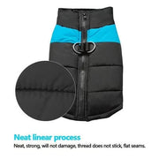 🐾 Winter Waterproof Dog Vest — Fleece-Lined, Zipper & Built-in Harness (S–7XL)