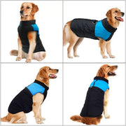 🐾 Winter Waterproof Dog Vest — Fleece-Lined, Zipper & Built-in Harness (S–7XL)