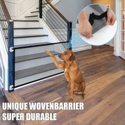 🚪 Portable Safety Gate for Kids & Pets — No Drill Mesh Door Guard