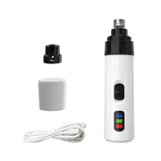 🐾 Silent Pro Pet Nail Grinder — Quiet USB Rechargeable, 3 Ports, 6-Hour Battery