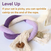 🧶 Natural Cotton Rope Chew Toy for Cats