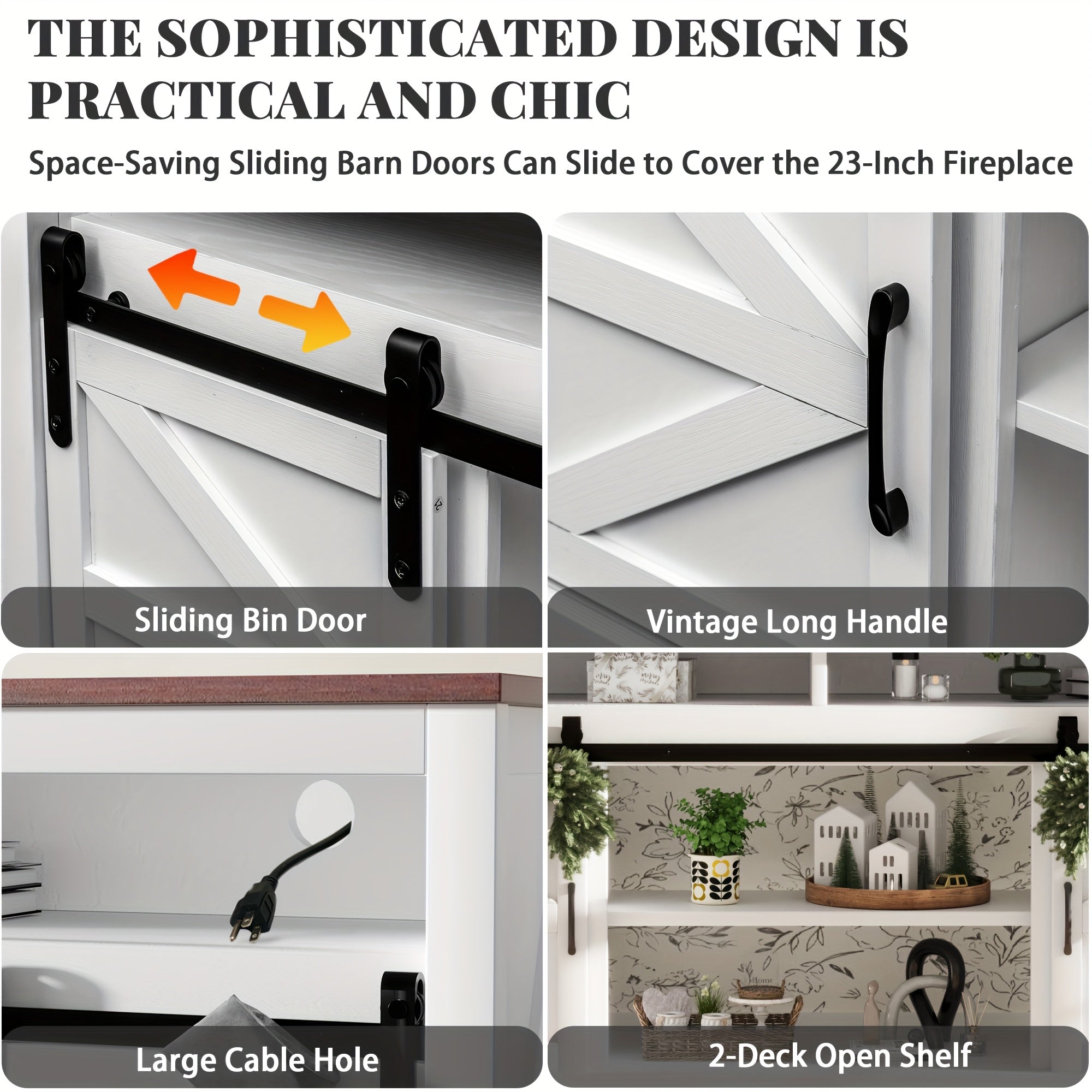 Fireplace TV Stand for TVs Up to 70\