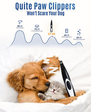 ✂️ Pet Mini Safe Trimmer — Quiet Cordless Grooming for Dogs & Cats