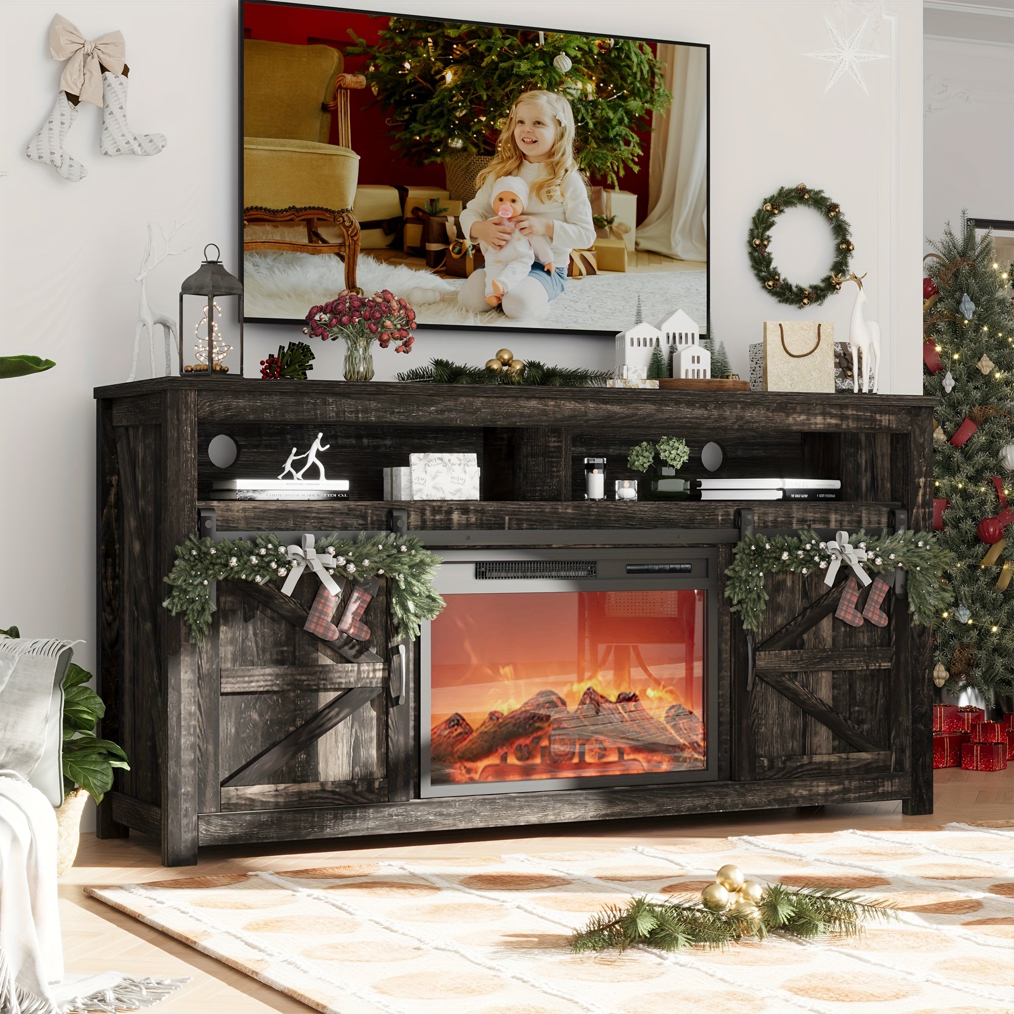 Fireplace TV Stand for TVs Up to 70\