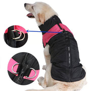 🐾 Winter Waterproof Dog Vest — Fleece-Lined, Zipper & Built-in Harness (S–7XL)