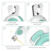 LED Pet Nail Clipper with Safety Lock