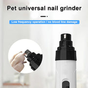 🐾 Silent Pro Pet Nail Grinder — Quiet USB Rechargeable, 3 Ports, 6-Hour Battery