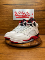Jordan 5 Retro Fire Red Black Tongue (2025)