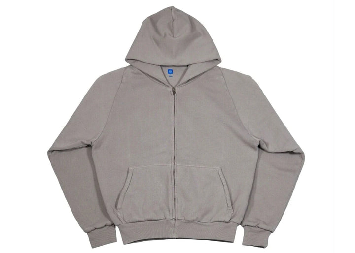 Yeezy X Gap Zip Up Exclusive Hoodie Light Grey